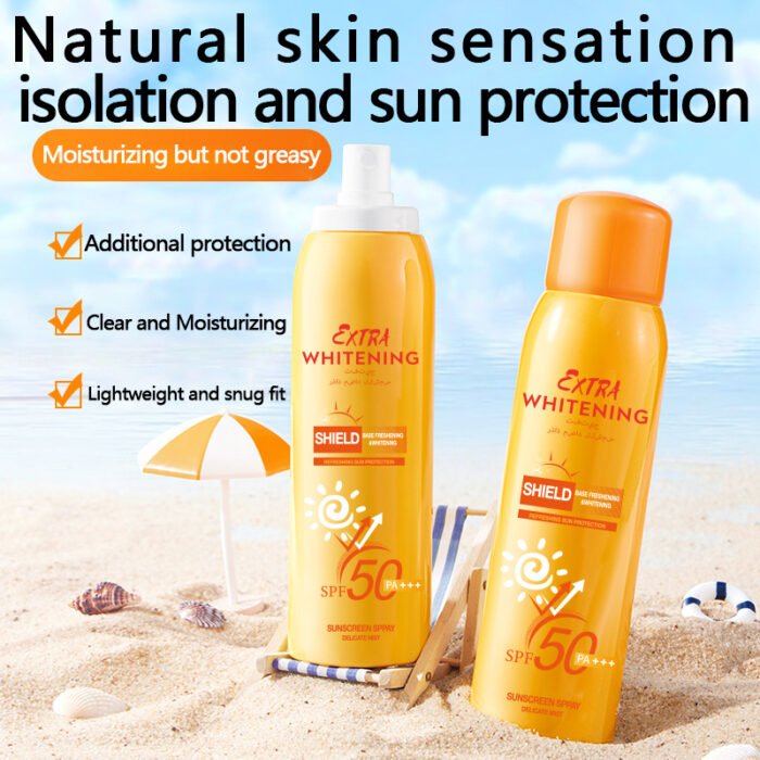 MIXIA High Efficiency Sunblock Isolation Protection Delicate Refreshing Body Face Whitening Sunscreen Spray Manufacturer Wholesale - Image 3