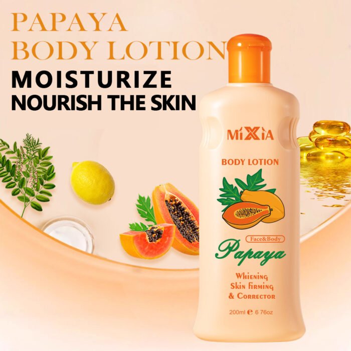 MIXIA Papaya Deep Moisturizing Anti Dark Spots Nourishment Cream for Dry Skin Paraben Free EOS Body Lotion Manufacturer Wholesale OEM Private Label - Image 6