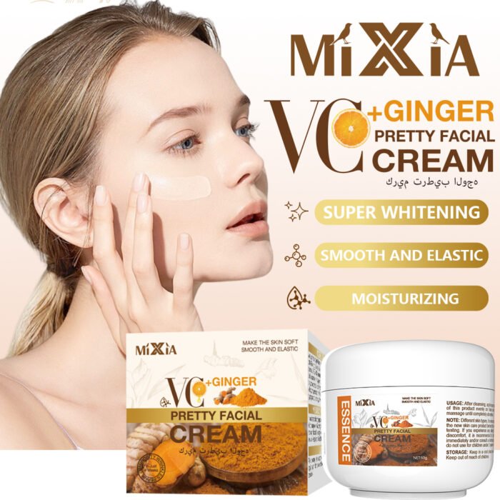 MIXIA Vitamin C Face Whitening Cream VC Acne Pimple Mark Removal Dark Spots Facial Creams Moisturizing Cream Skin Care 50ml Manufacturer Wholesale - Image 5