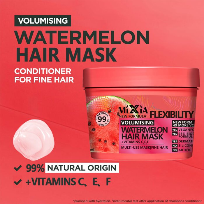 MIXIA Moisturizing watermelon fragrance hair mask moisturizing and smoothing hair repair frizzy hair oil cream conditioner Manufacturer Wholesale OEM Private Label - Image 6